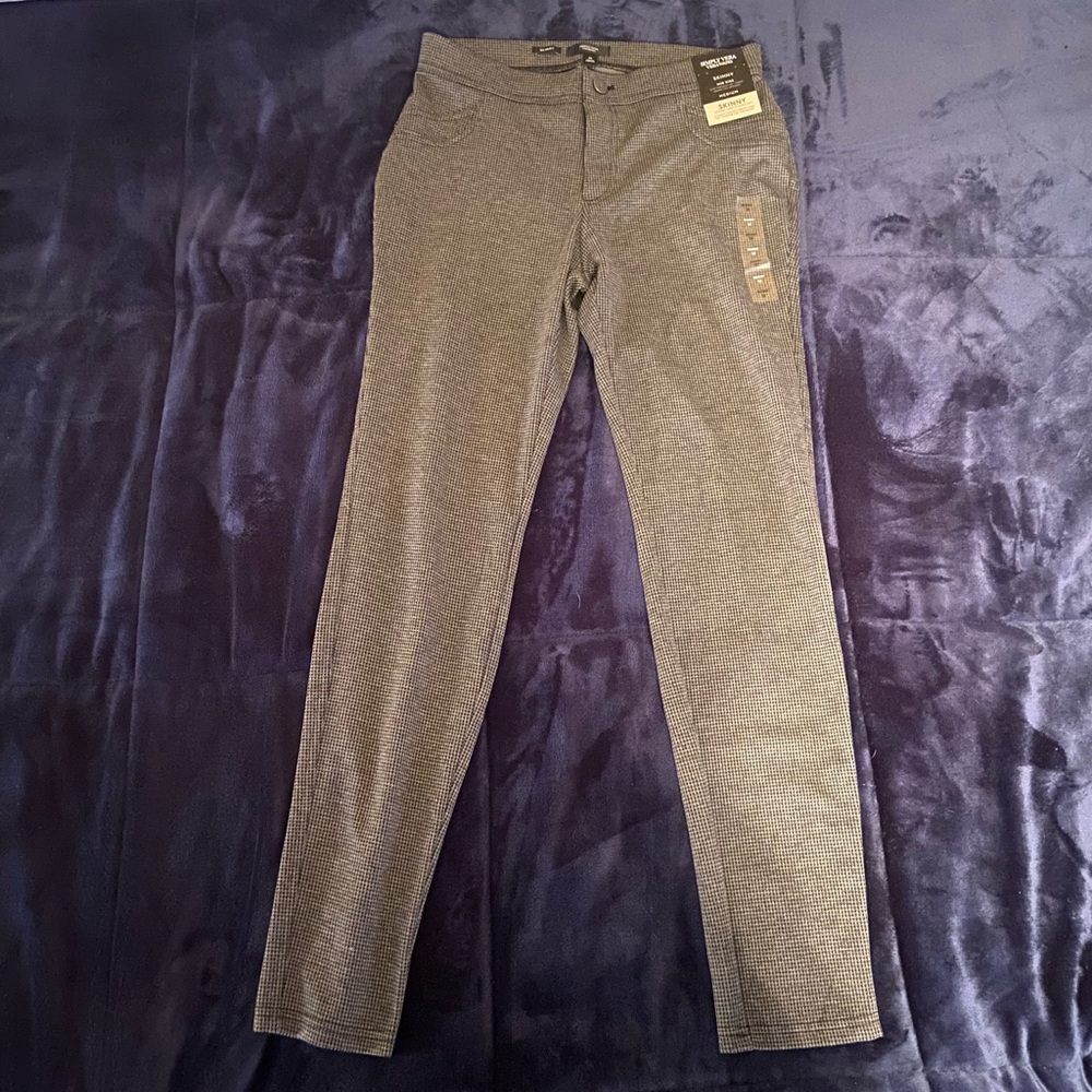 Simply Vera Vera Wang Everyday Luxury Slimming Pant Skinny Ponte M Gray/BlackNWT